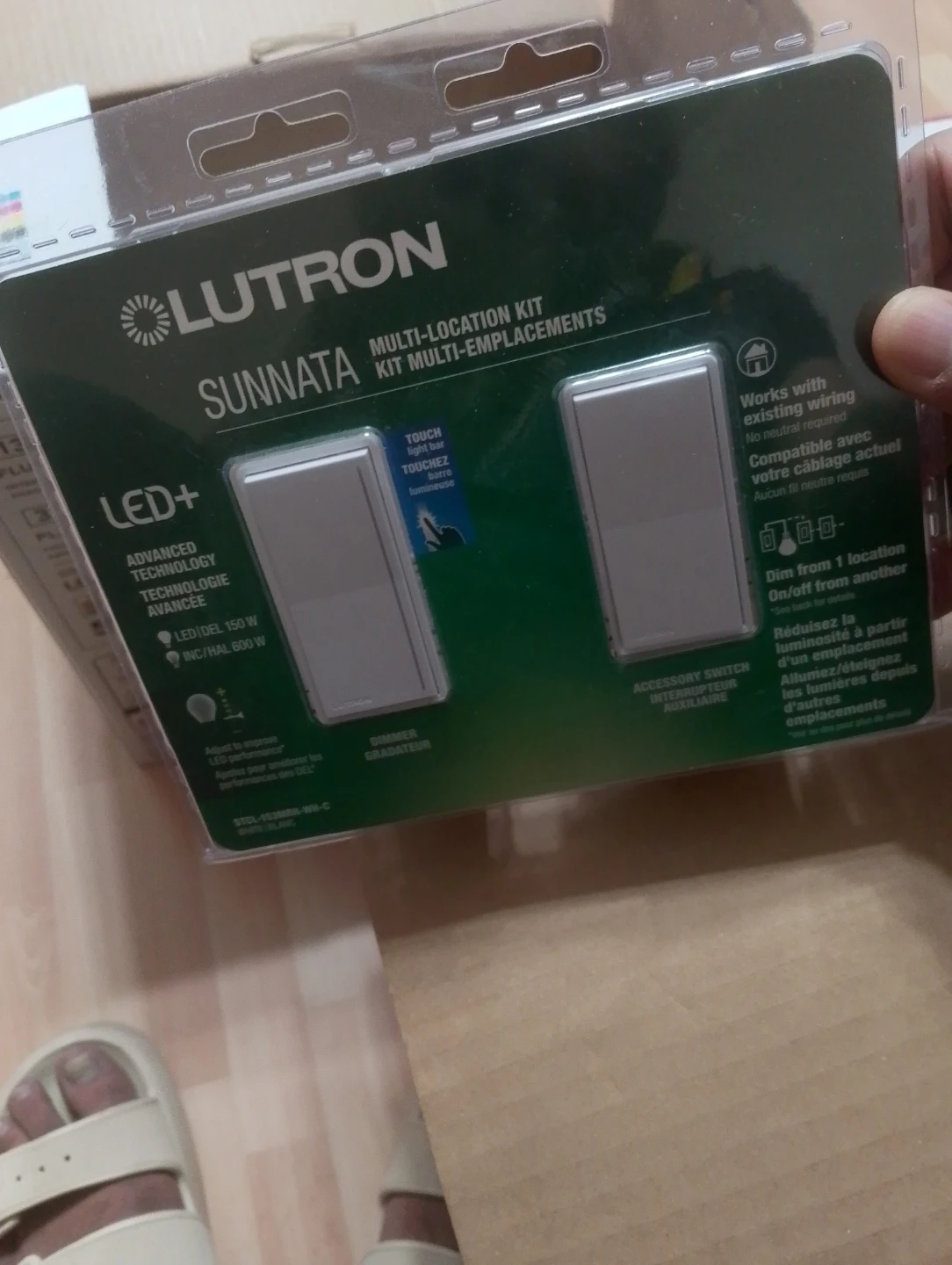 Lutron Sunnata Multi-Location LED+ Dimmer Kit