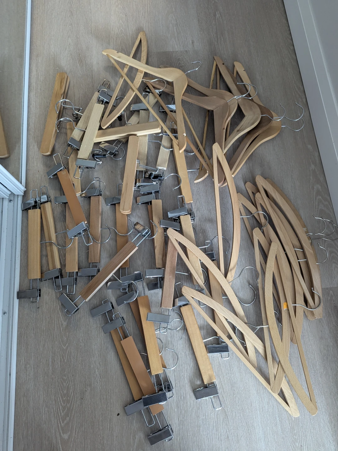 Assorted Wooden Hangers