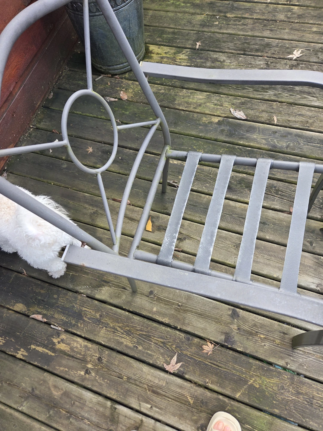 Outdoor Metal Patio Chairs (Set of 5 - photo 2