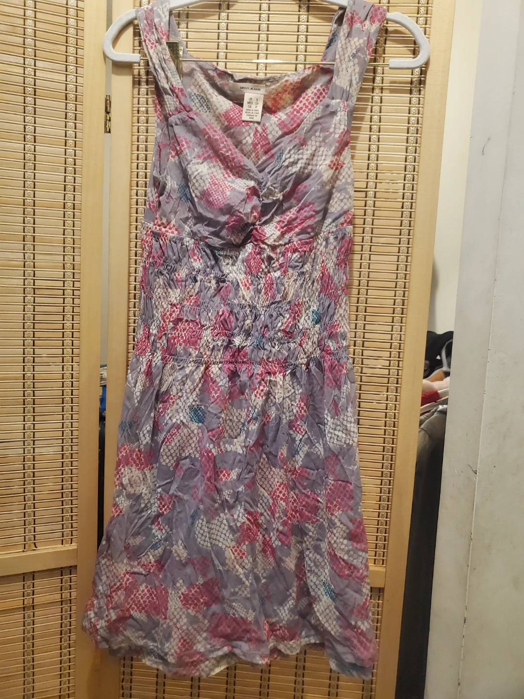 DKNY Jeans Women's Sleeveless Smocked Dress Size S - photo 4