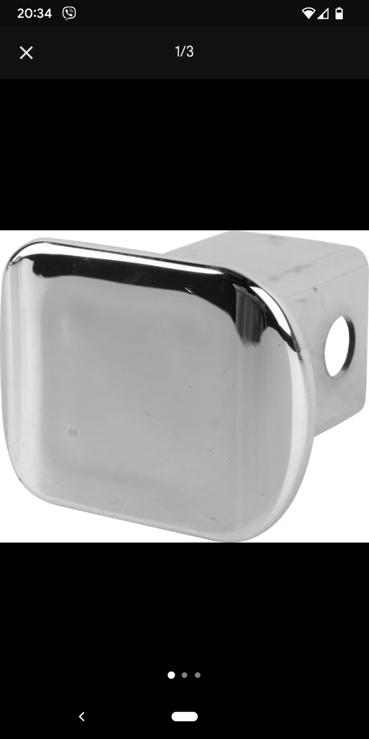 Chrome Hitch Receiver Cover