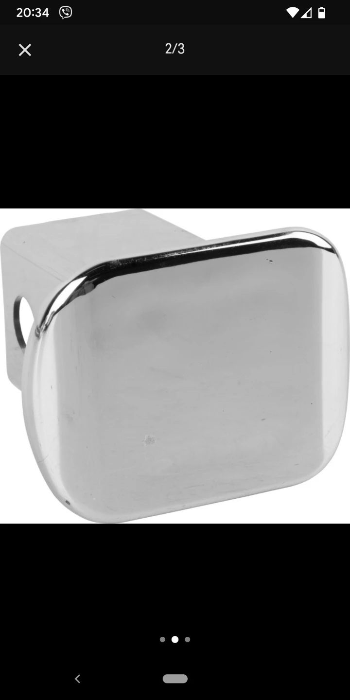Chrome Hitch Receiver Cover - photo 2