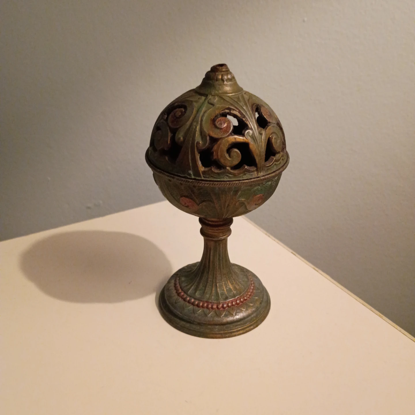 Vintage Metal Incense Burner