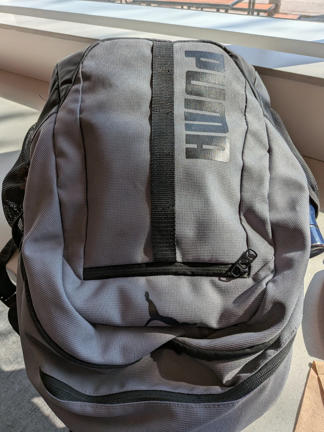 Grey Puma Backpack