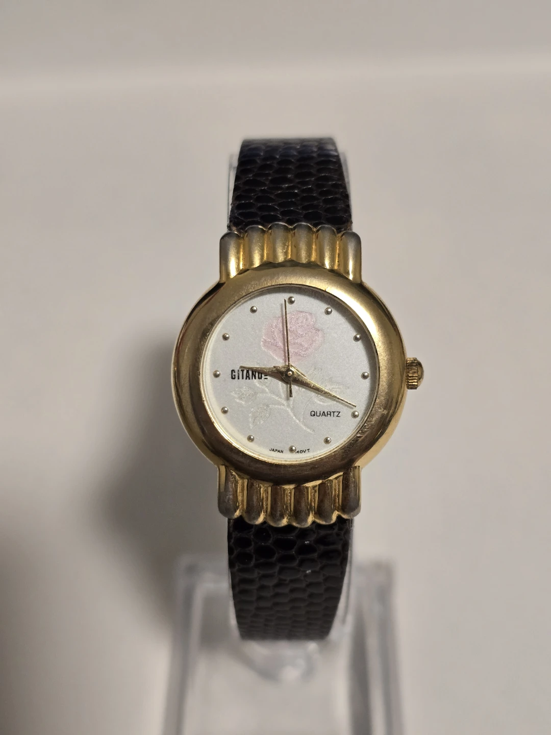 Gitano Lady's Flower Dial Quartz Watch NEW BATTERY