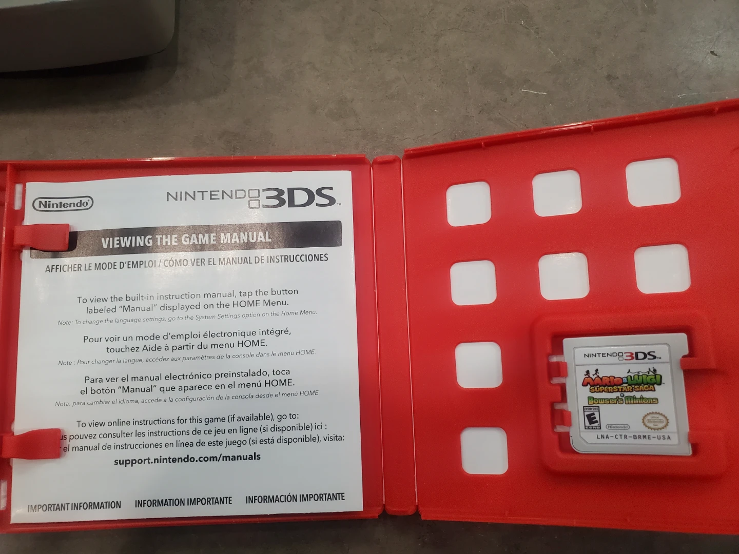 Nintendo 3DS Mario & Luigi Superstar Saga Bowser's Minions Game - photo 3