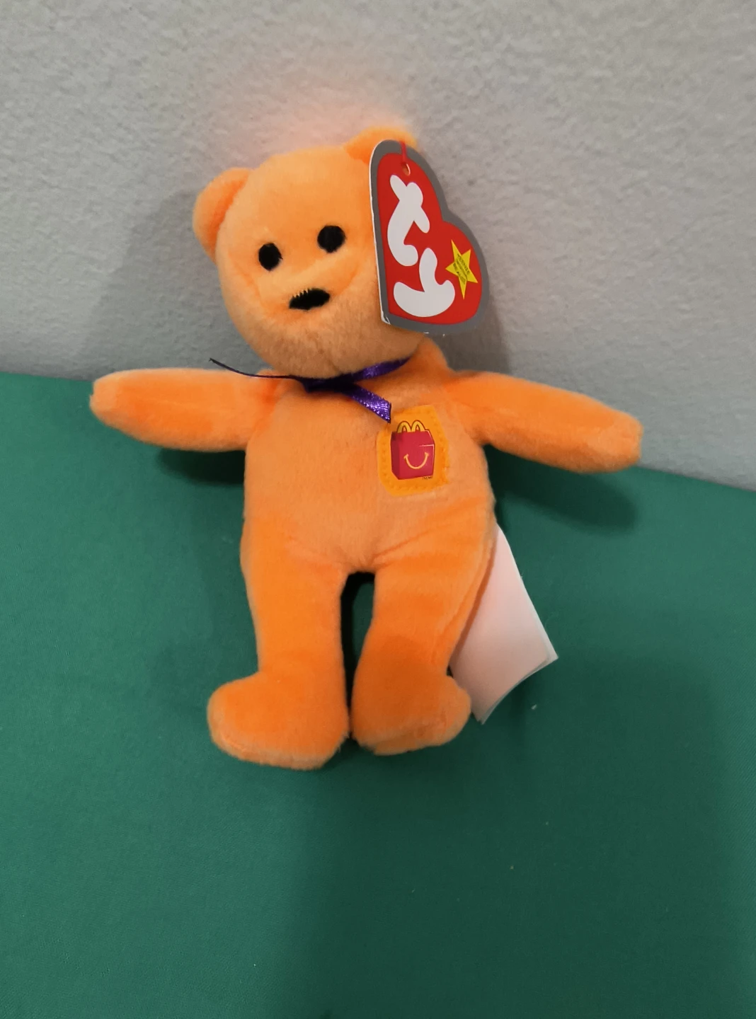 Ty Beanie Baby Orange McDonald's Happy Meal Bear - photo 2
