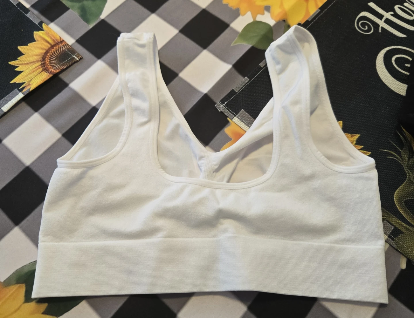 White Seamless Sports Bra XL - photo 2