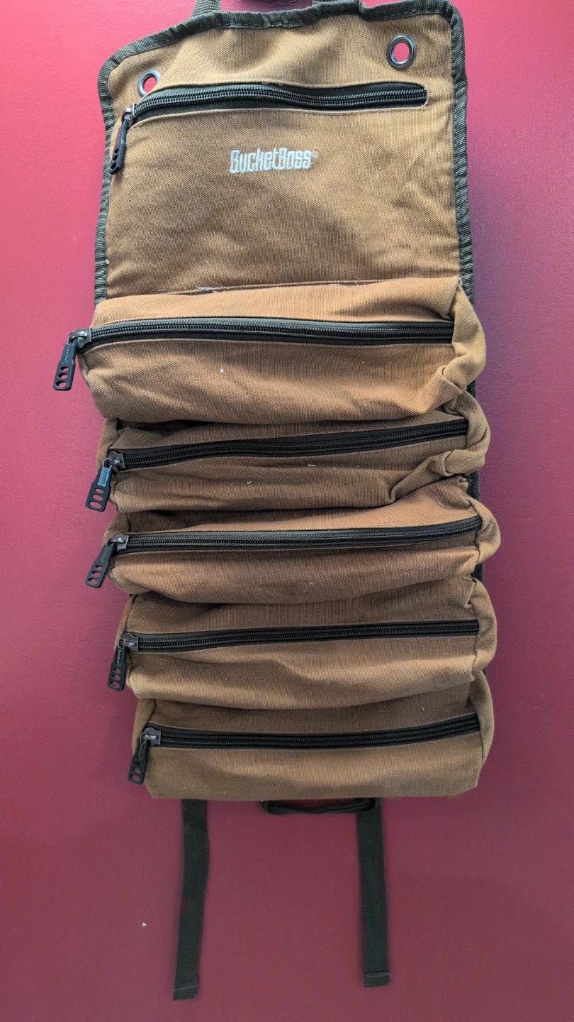 BucketBoss Roll-Up Tool Organizer Bag