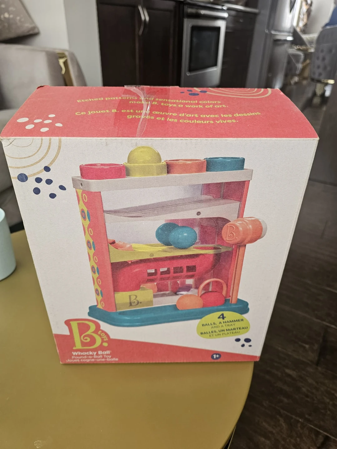 B. Toys – Whacky Ball – Pounding Toy – 4 Colorful Balls &...
