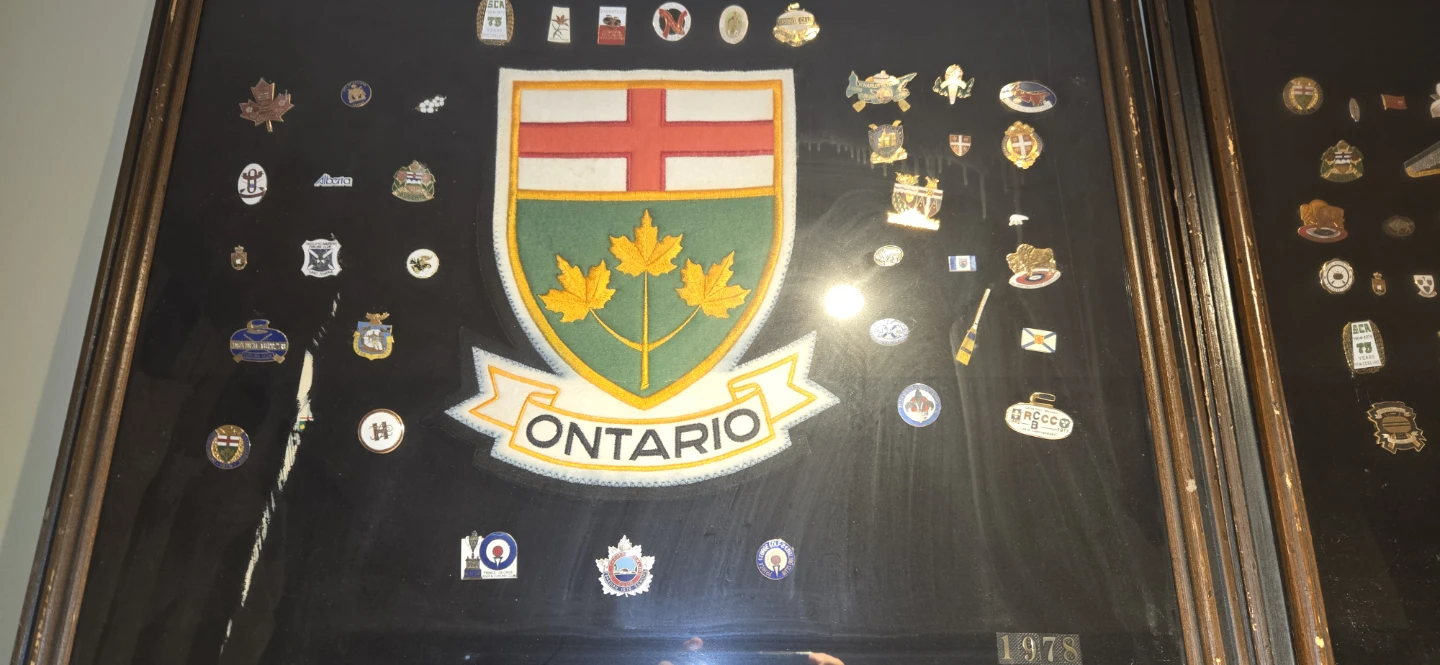 Ontario Crest and Pin Collection Display