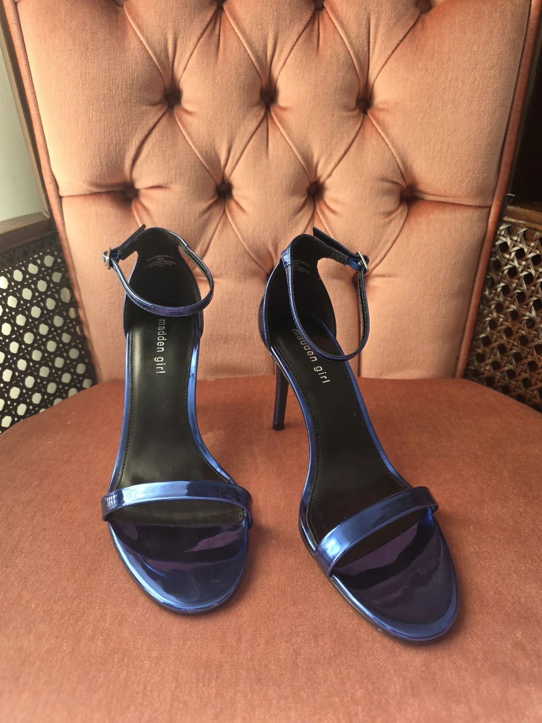 Madden Girl Blue Heeled Sandals