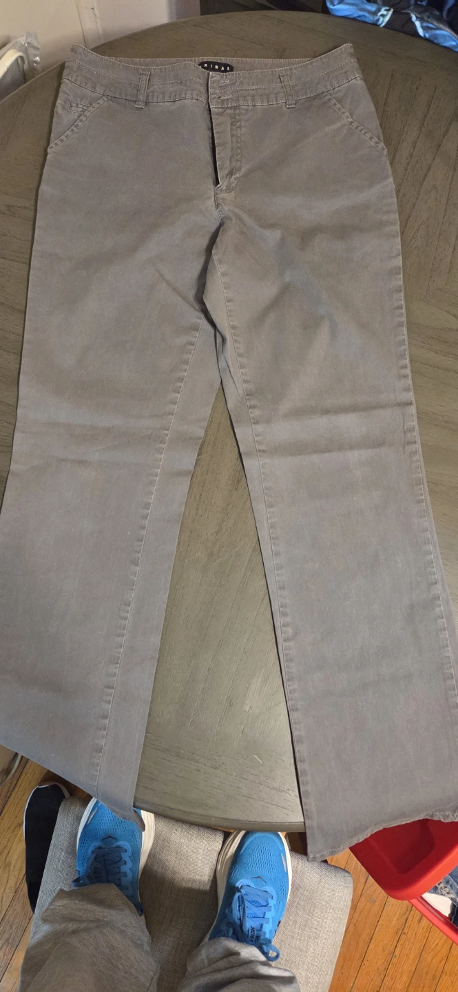 Tribal Grey Cotton Blend Pants - Size 8 - photo 3