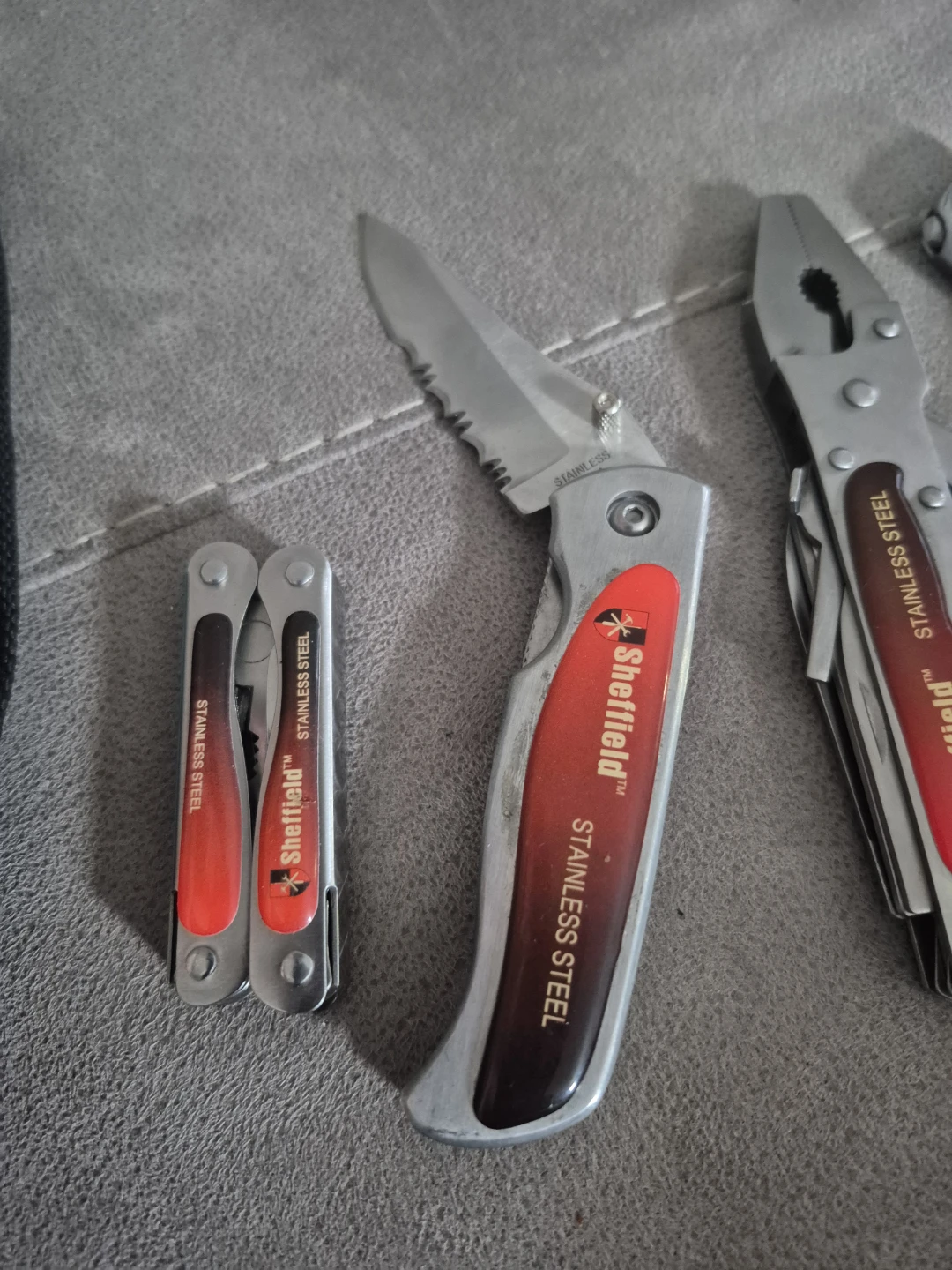 Sheffield Stainless Steel Multi-Tool Set with Pouch - photo 3