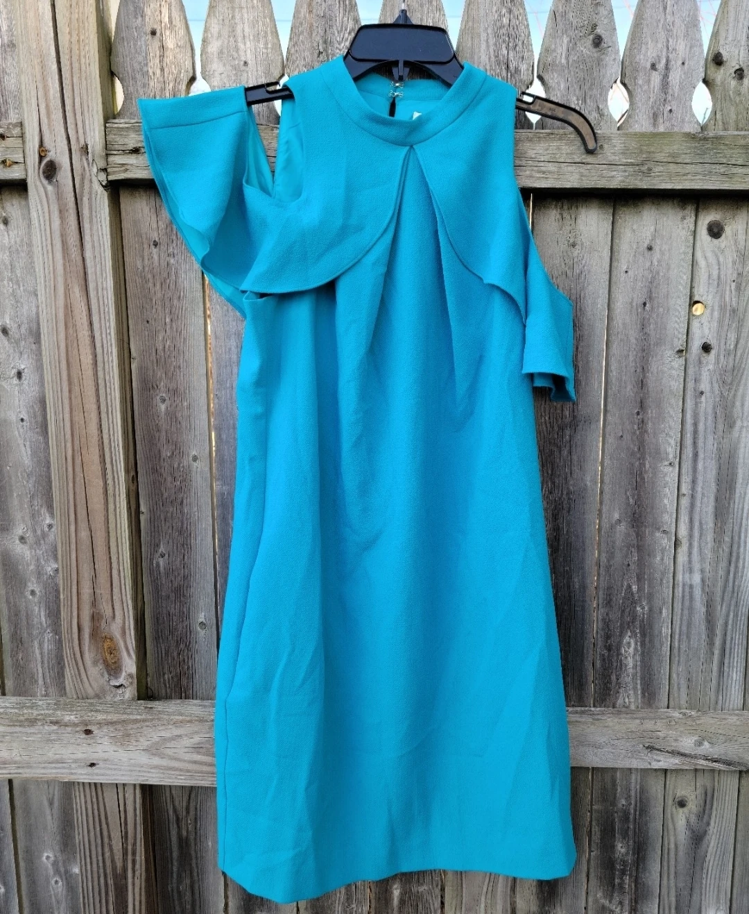 Turquoise Cold Shoulder Dress
