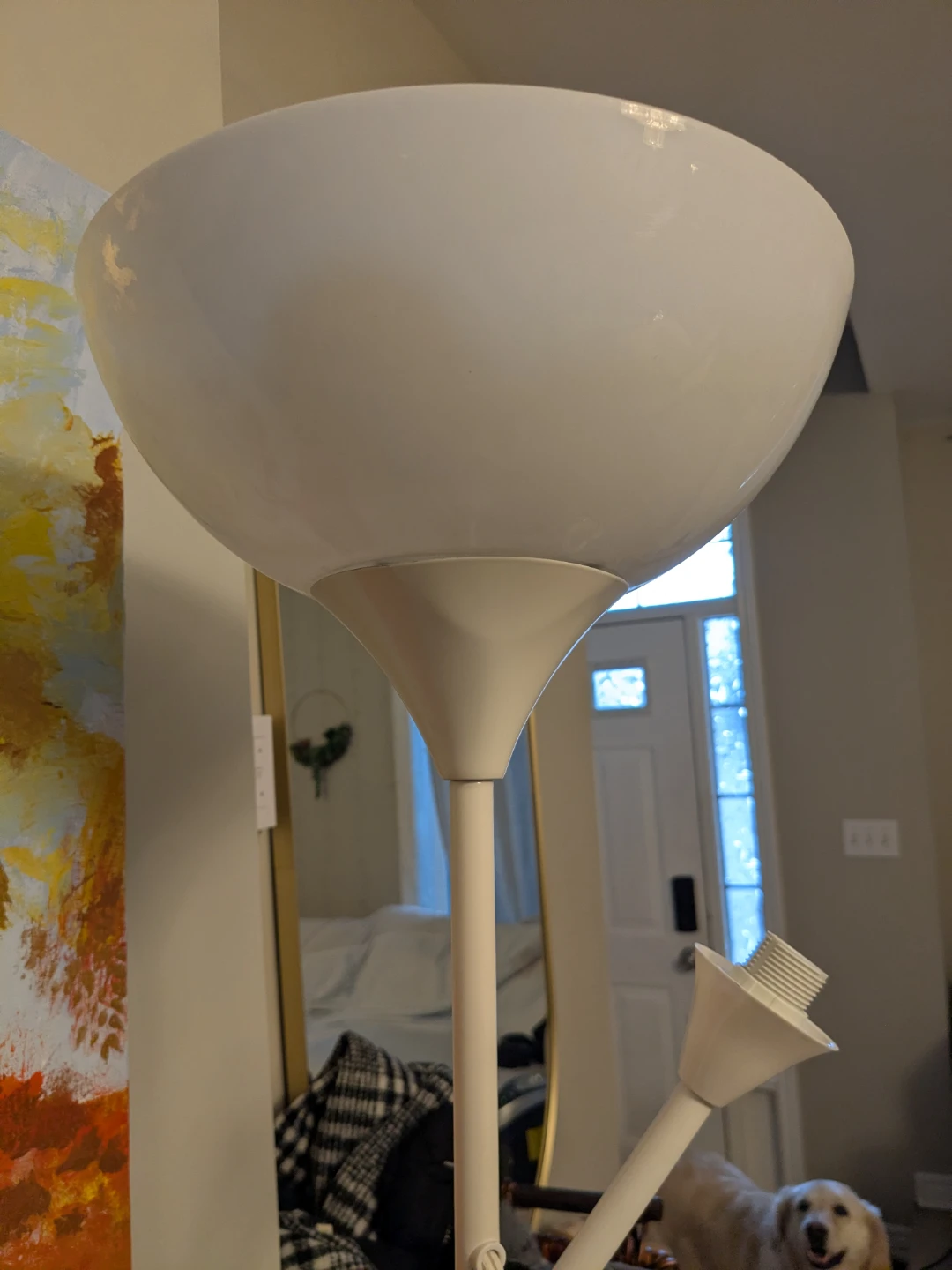 IKEA White Floor Lamp 6 feet tall