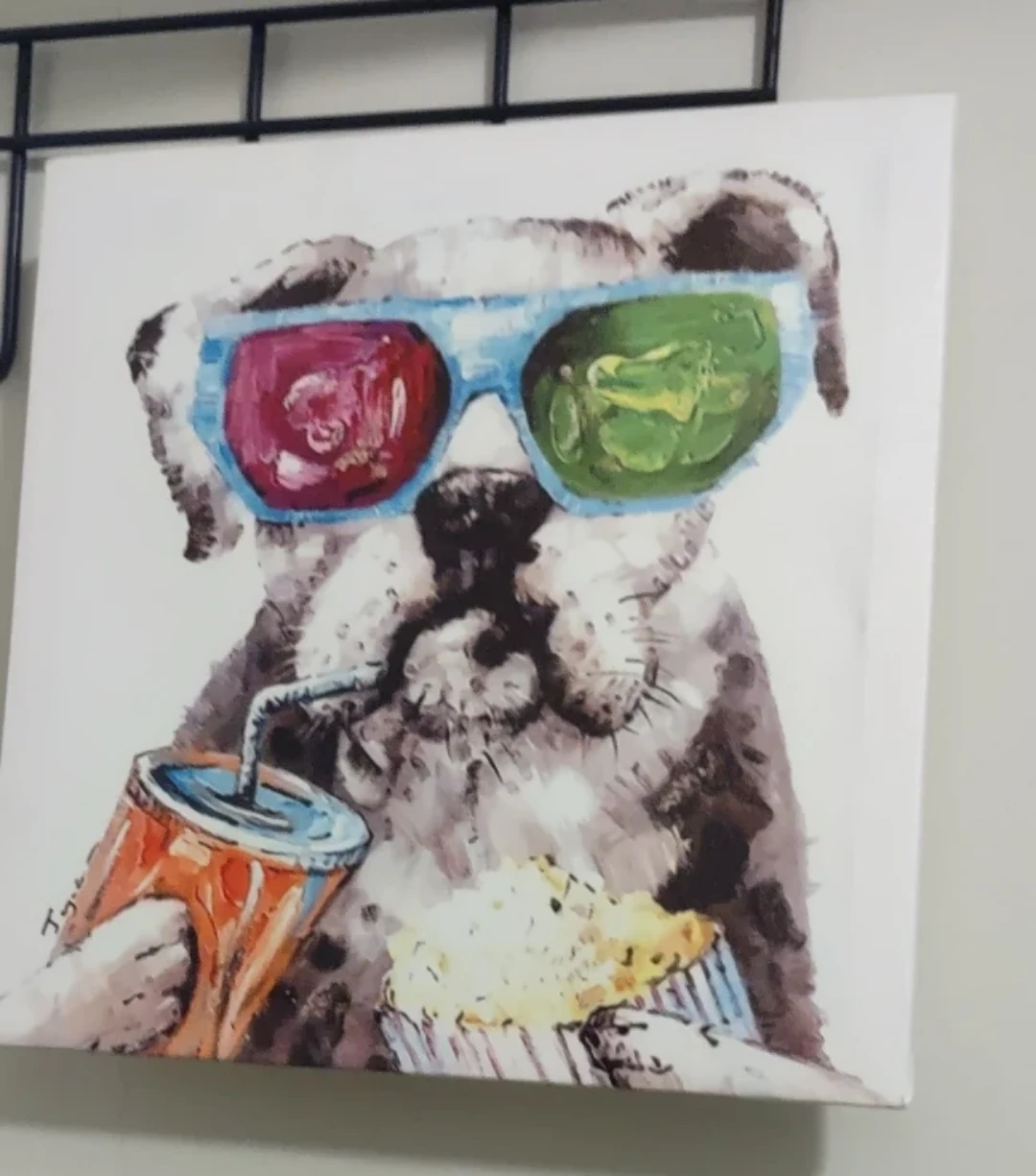 Canvas Wall Art - Frog Wearing Glasses - photo 3
