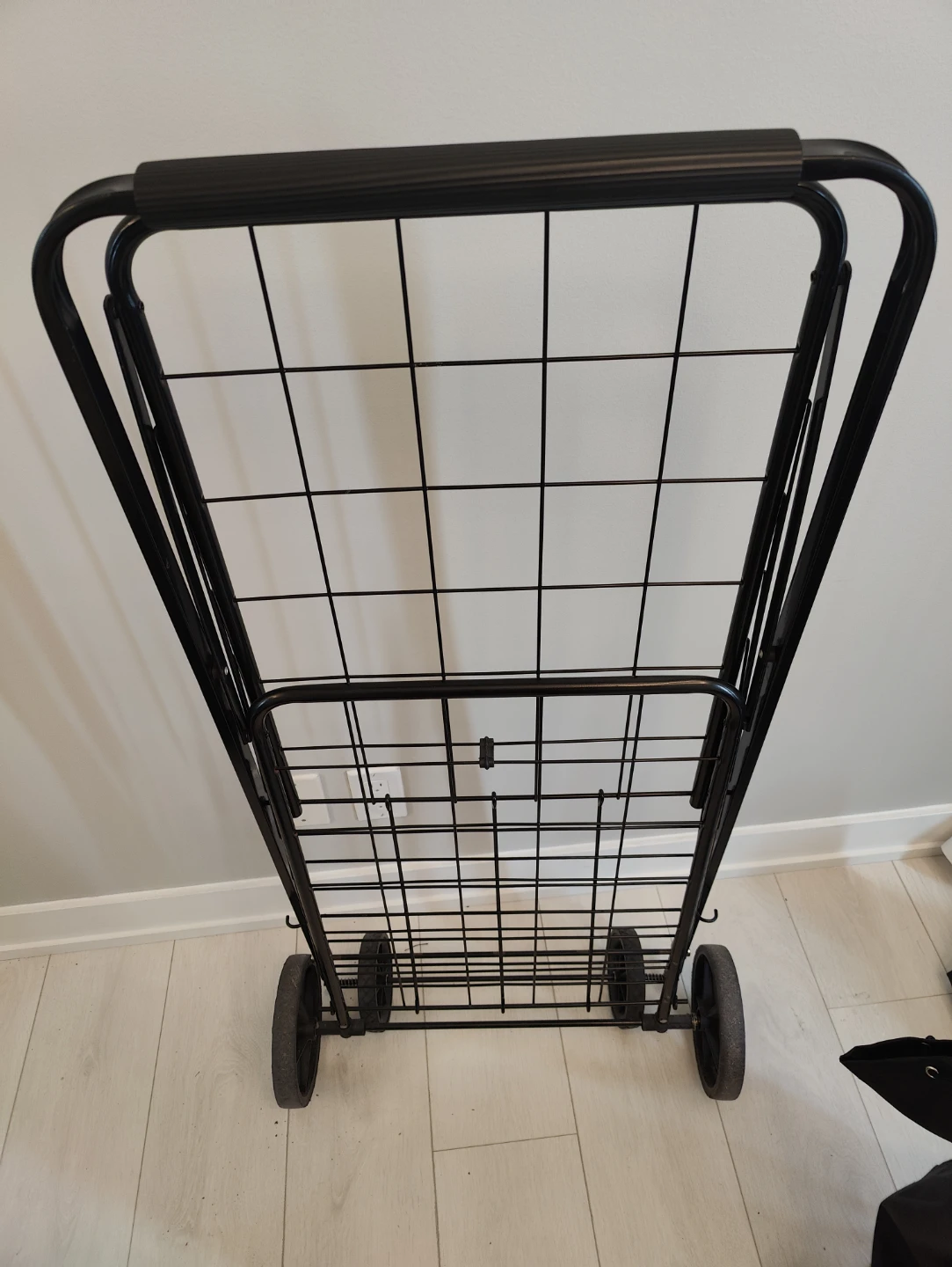 Rolling Shopping Cart with Plaid Liner - photo 2