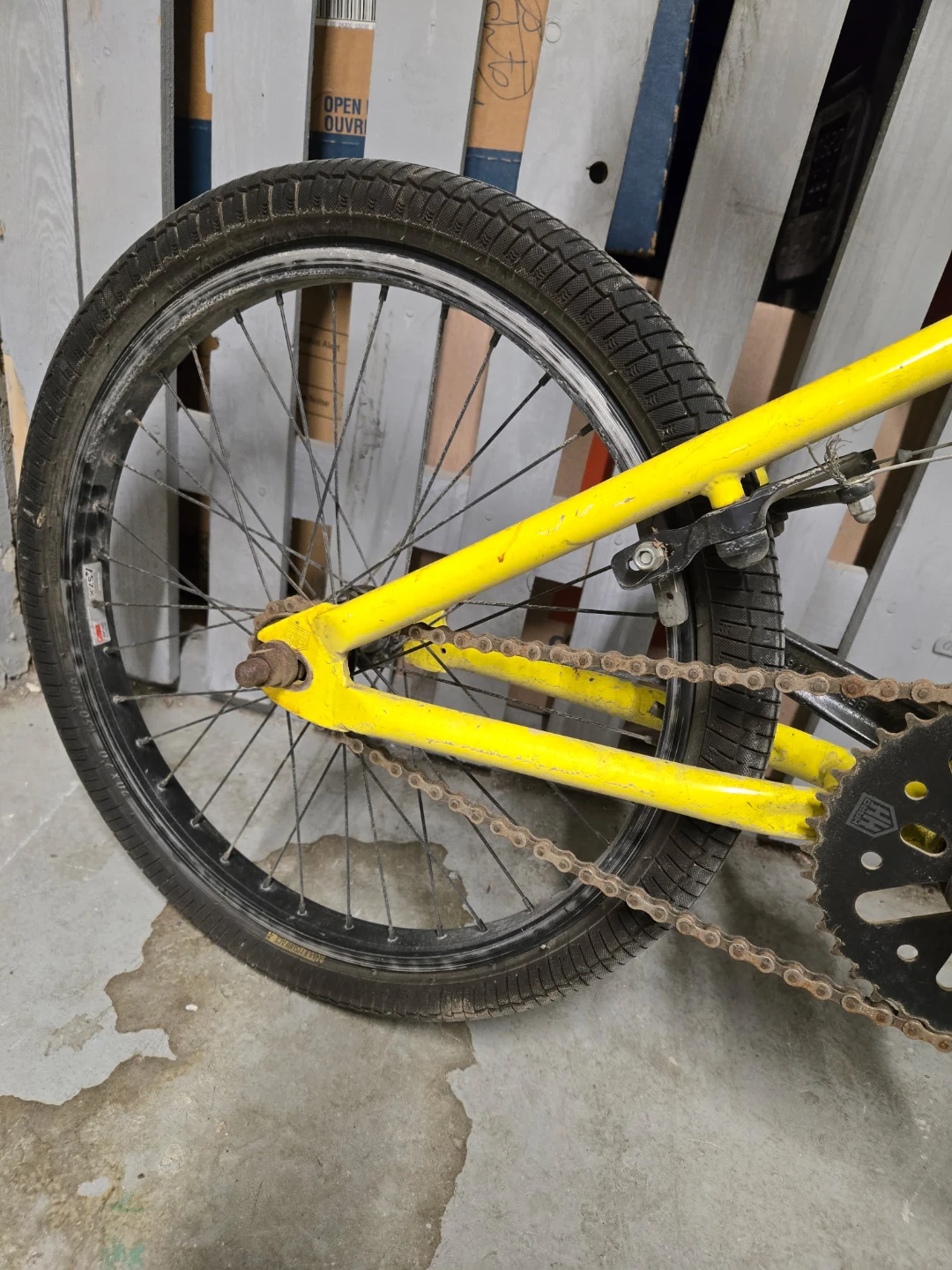 Yellow BMX Bike