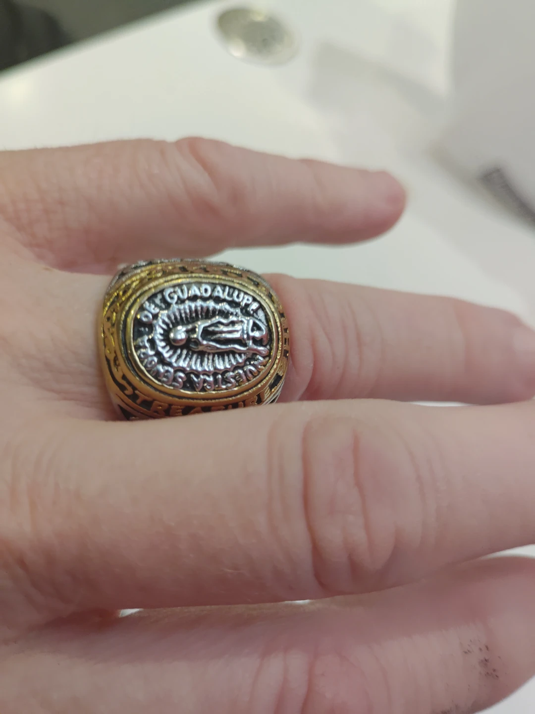 Vintage Virgin Mary Ring - photo 3