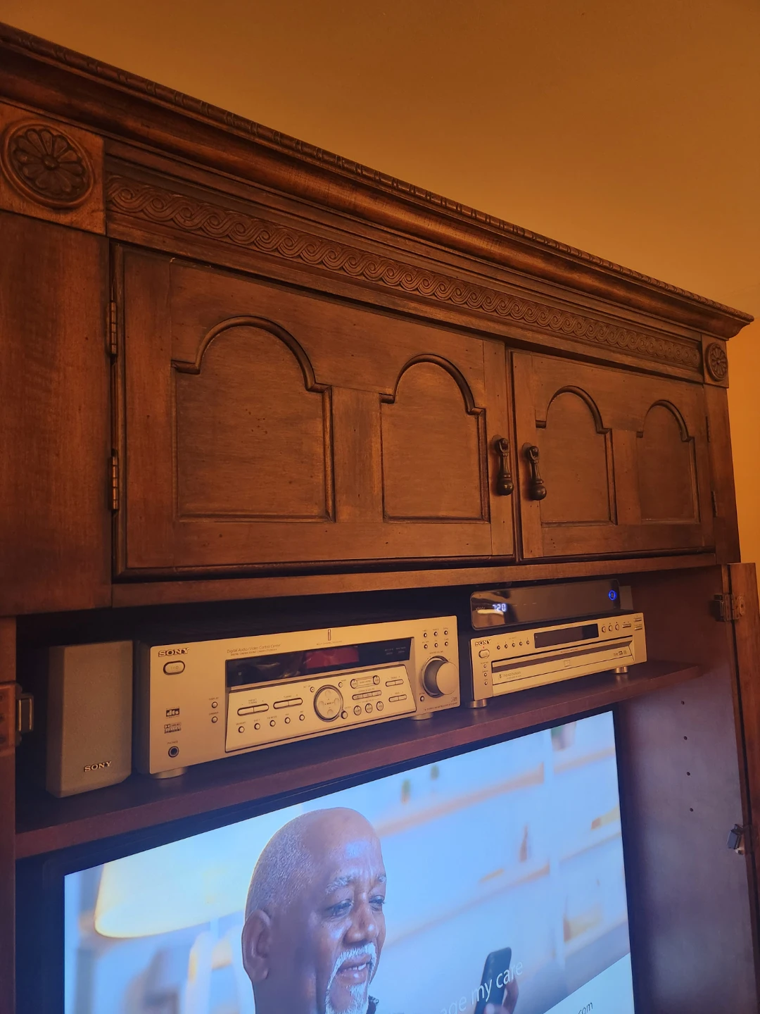 Wooden Armoire Entertainment Center - photo 5
