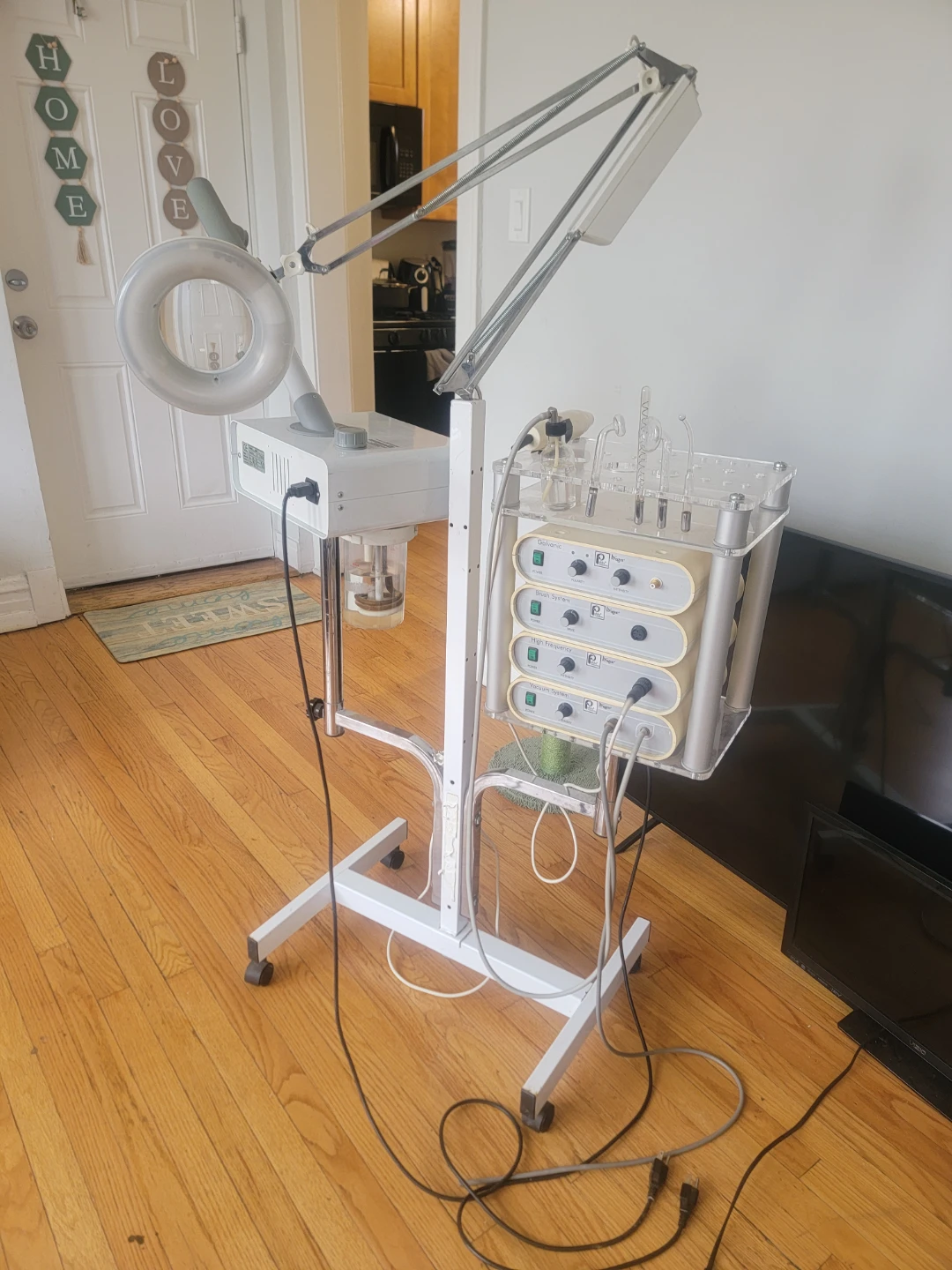 5-in-1 Facial Steamer Magnifying Lamp and Treatment Machine