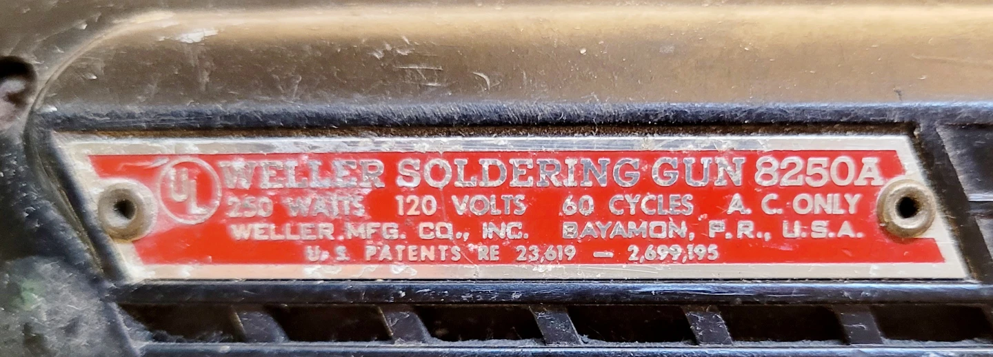Vintage Weller 8250A Heavy Duty Soldering Gun - photo 3