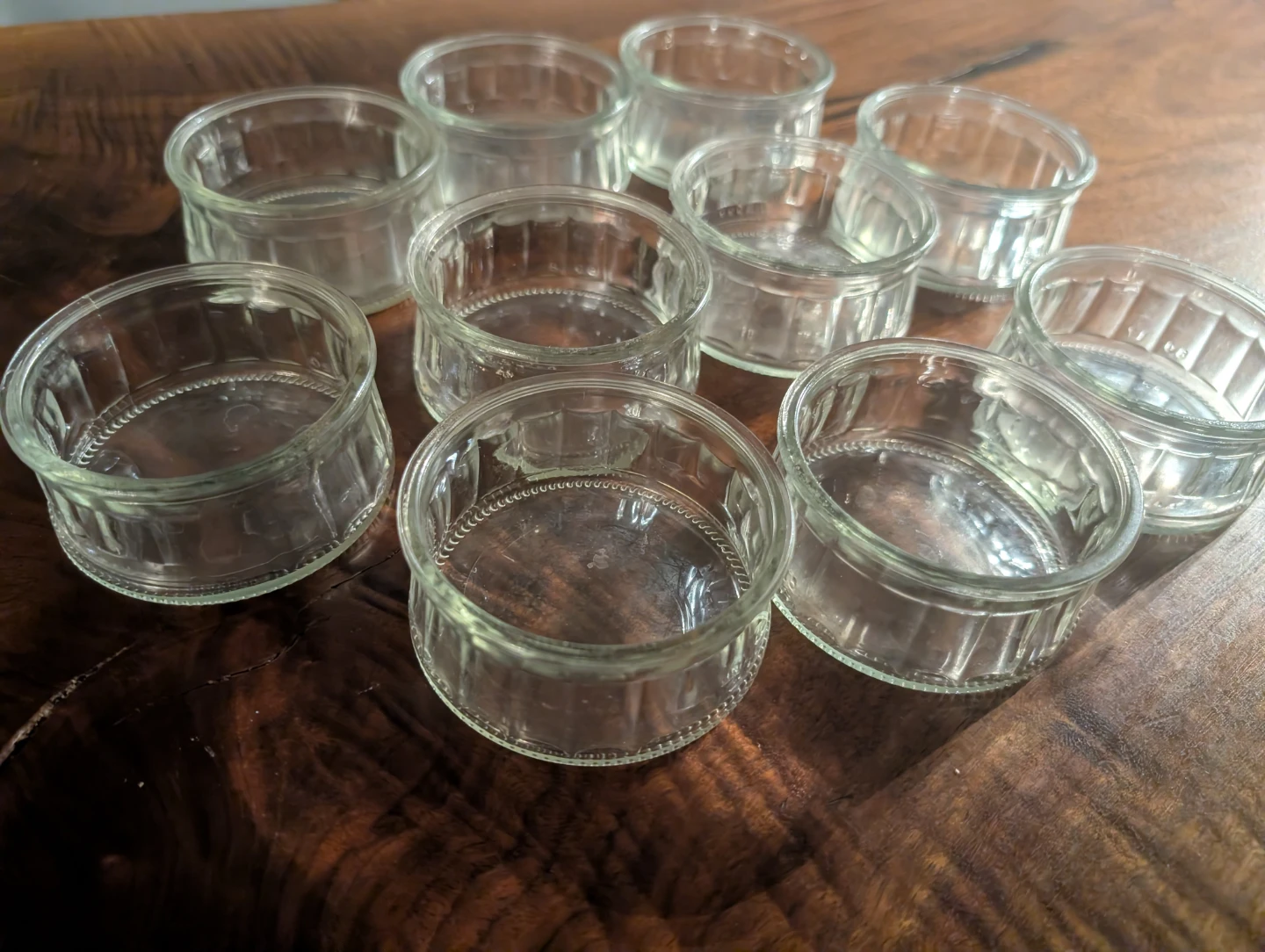 Set of 10 Glass Ramekins