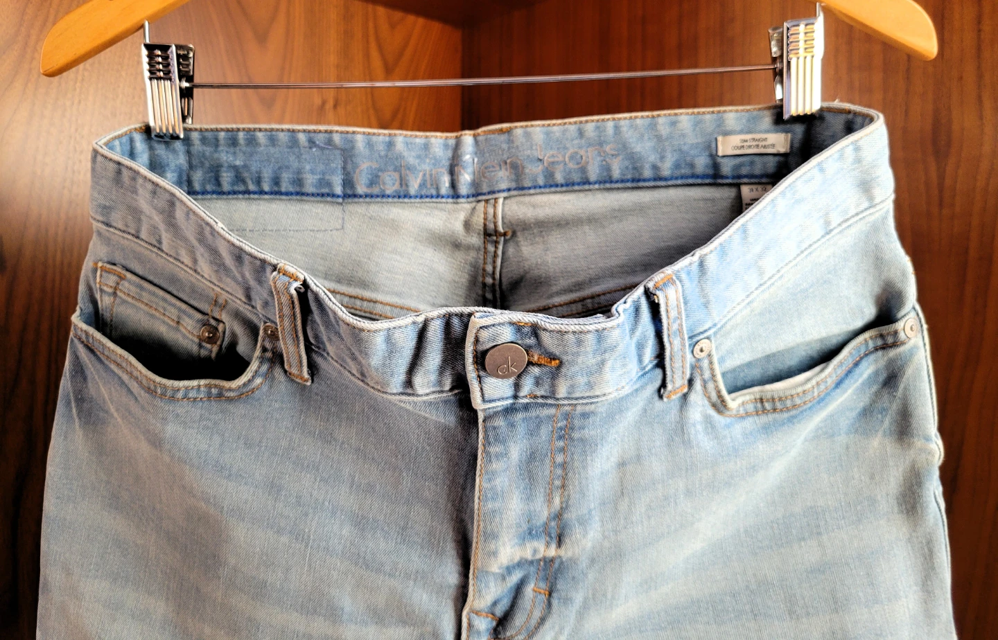 Men's Calvin Klein Light Blue Stone Wash Jeans - 31"x32" - photo 3