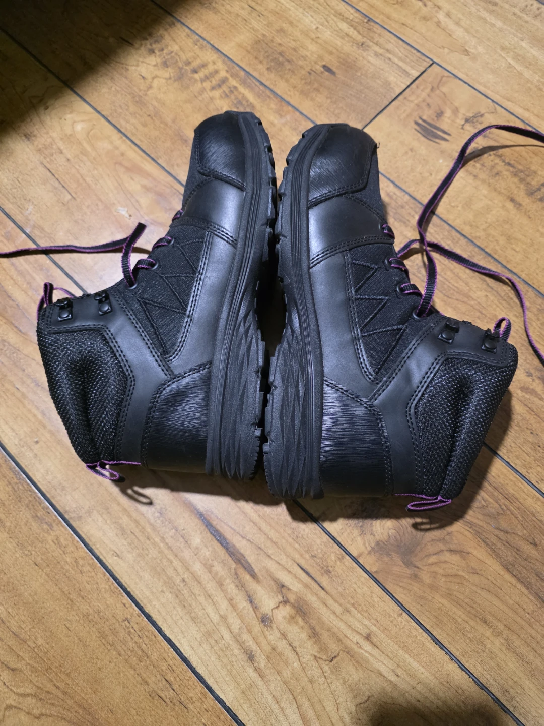 Black Work safety Boots with Purple Laces - photo 3