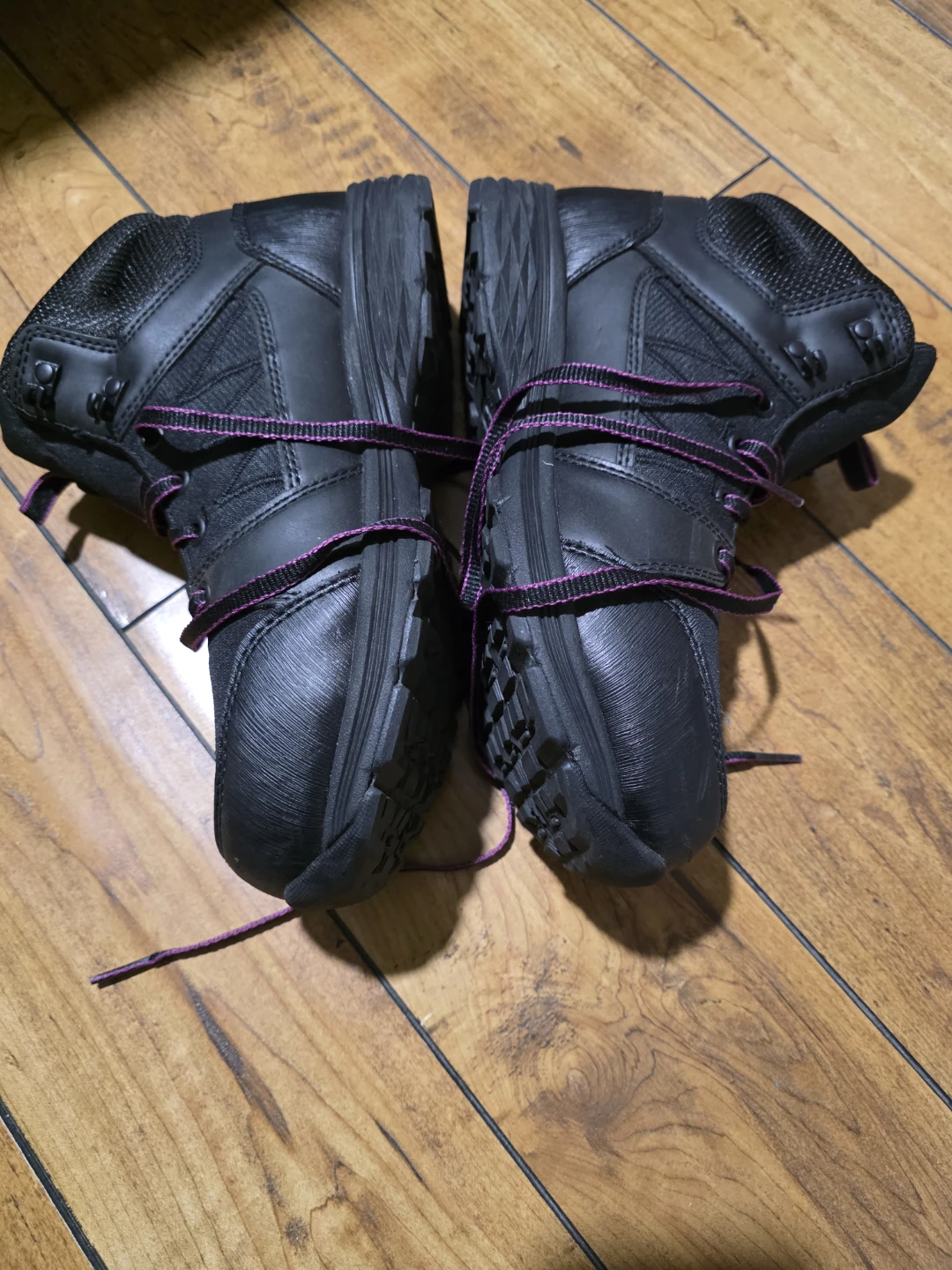 Black Work safety Boots with Purple Laces - photo 4