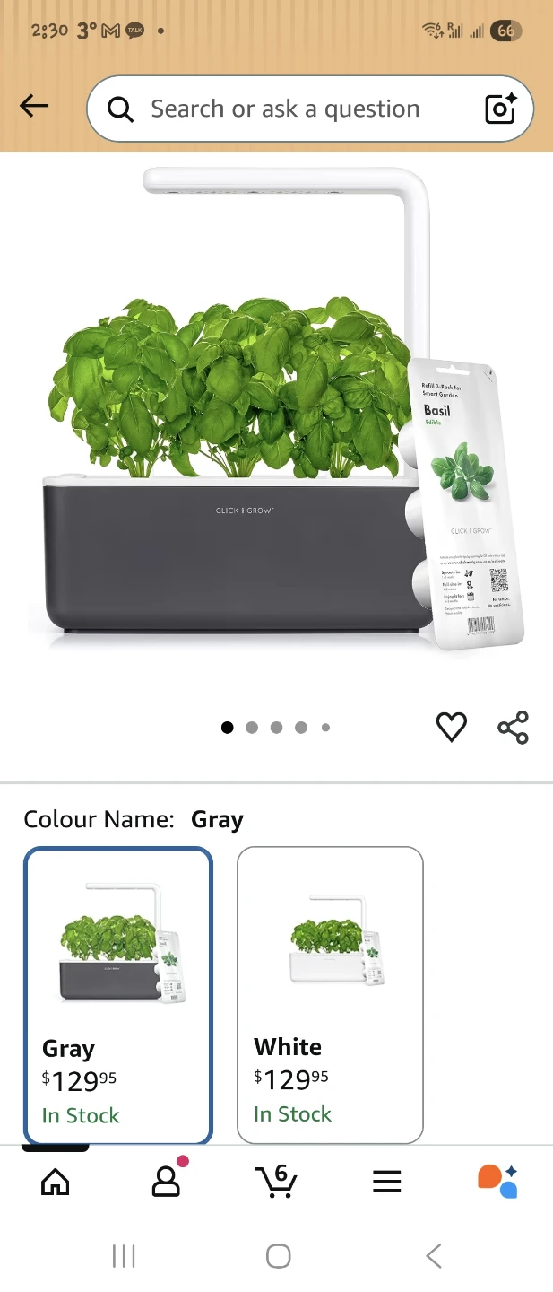 Click & Grow Smart Garden 3 Grey - photo 3