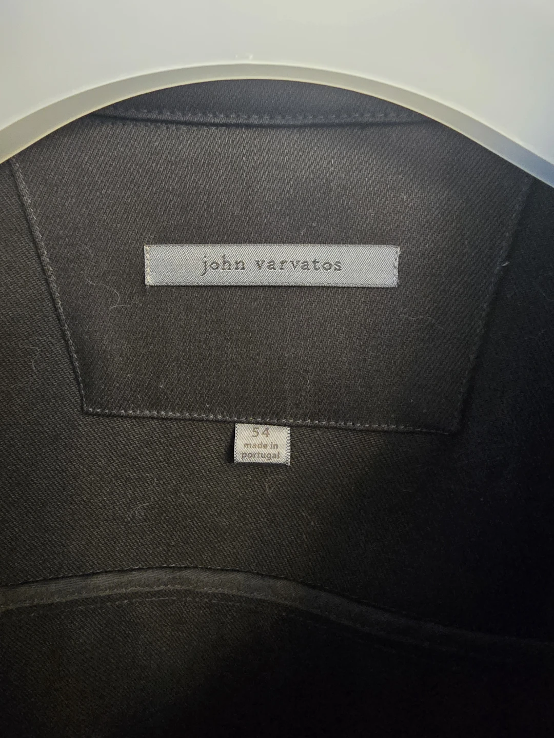 John Varvatos Black Denim Jacket Size 54 - photo 2