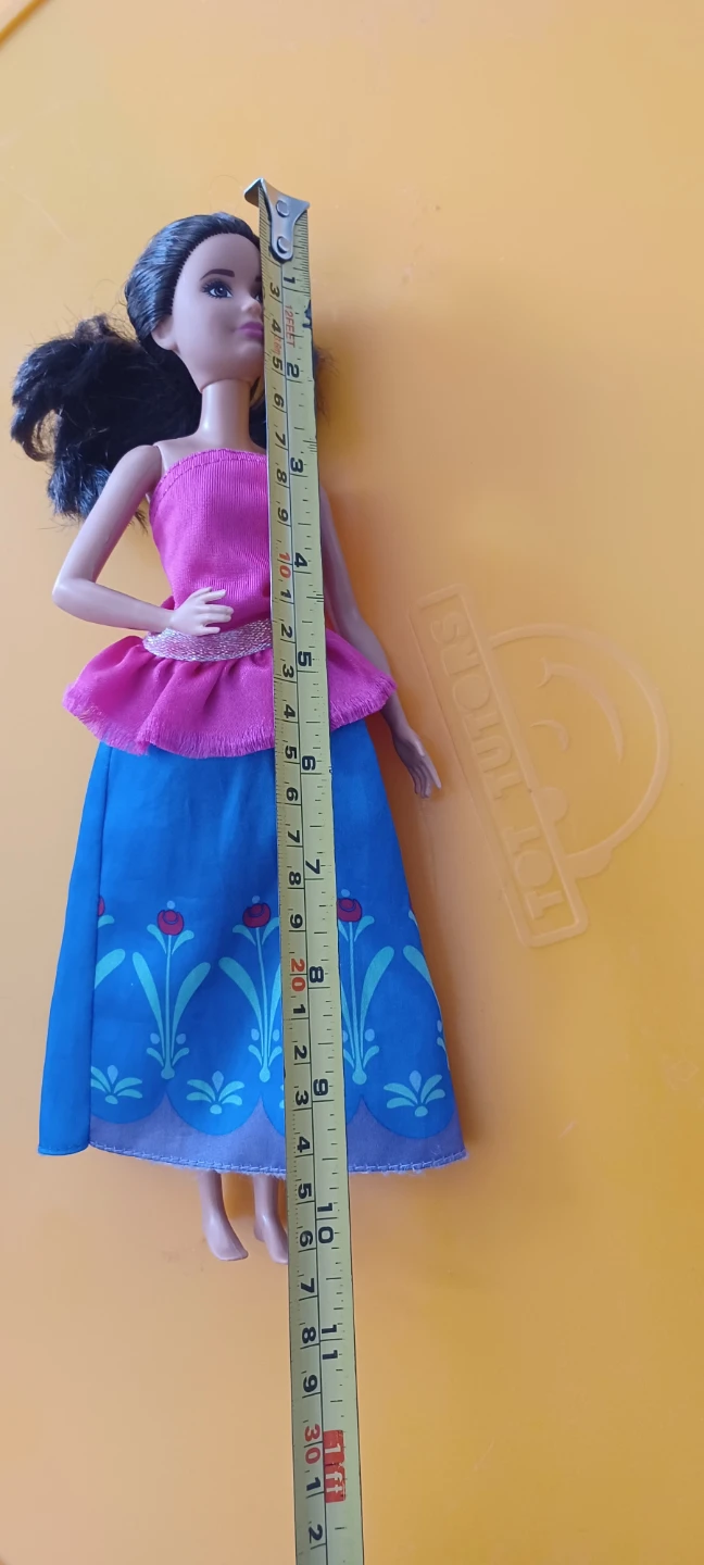 Doll with Pink Top and Blue Skirt - photo 3