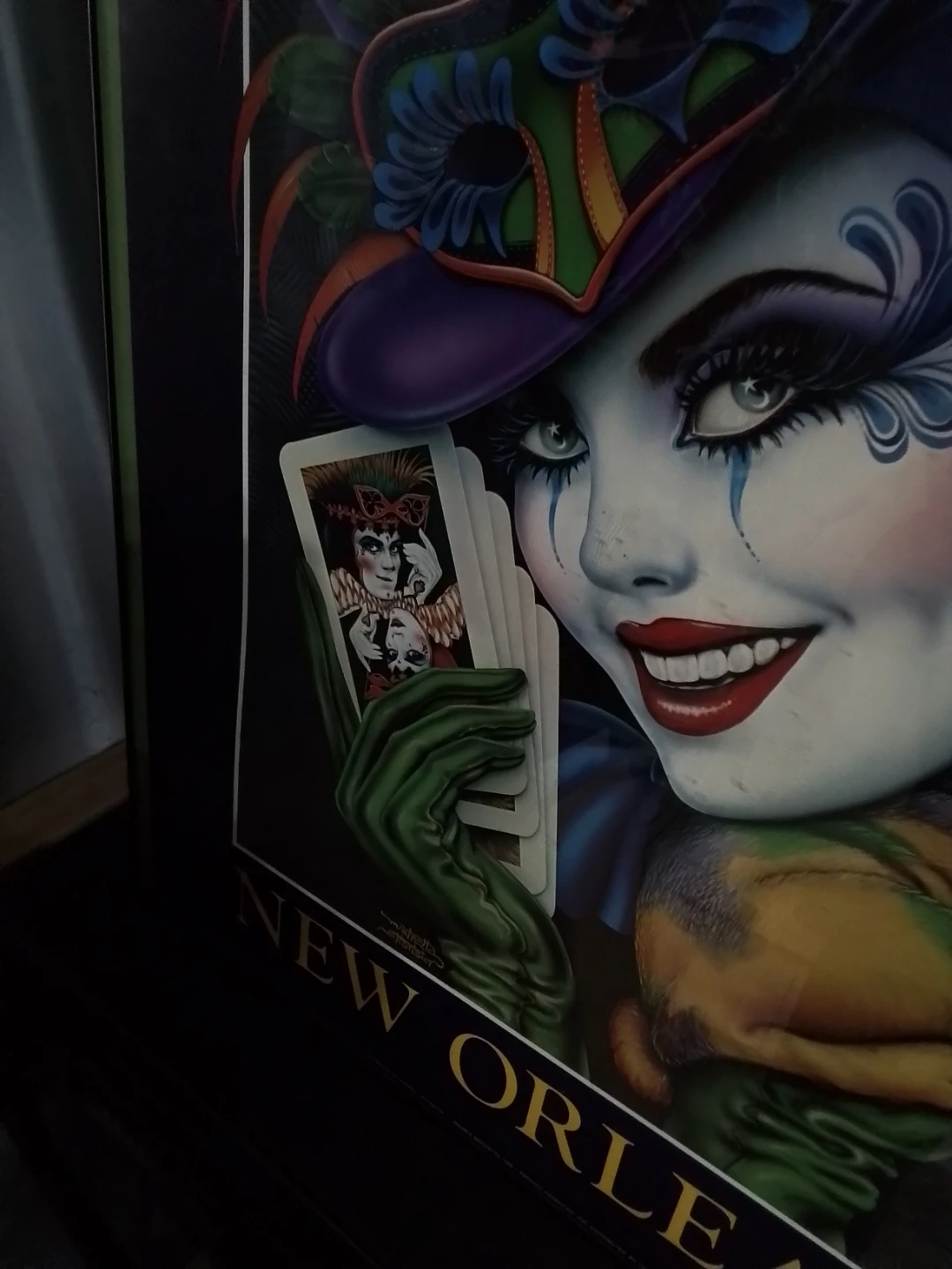 vintage Mardi Gras New Orleans framed poster 1989 - photo 5