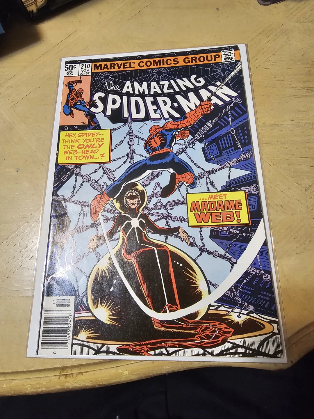 1980 Amazing Spider-Man ASM #210 Madame Web 1st App