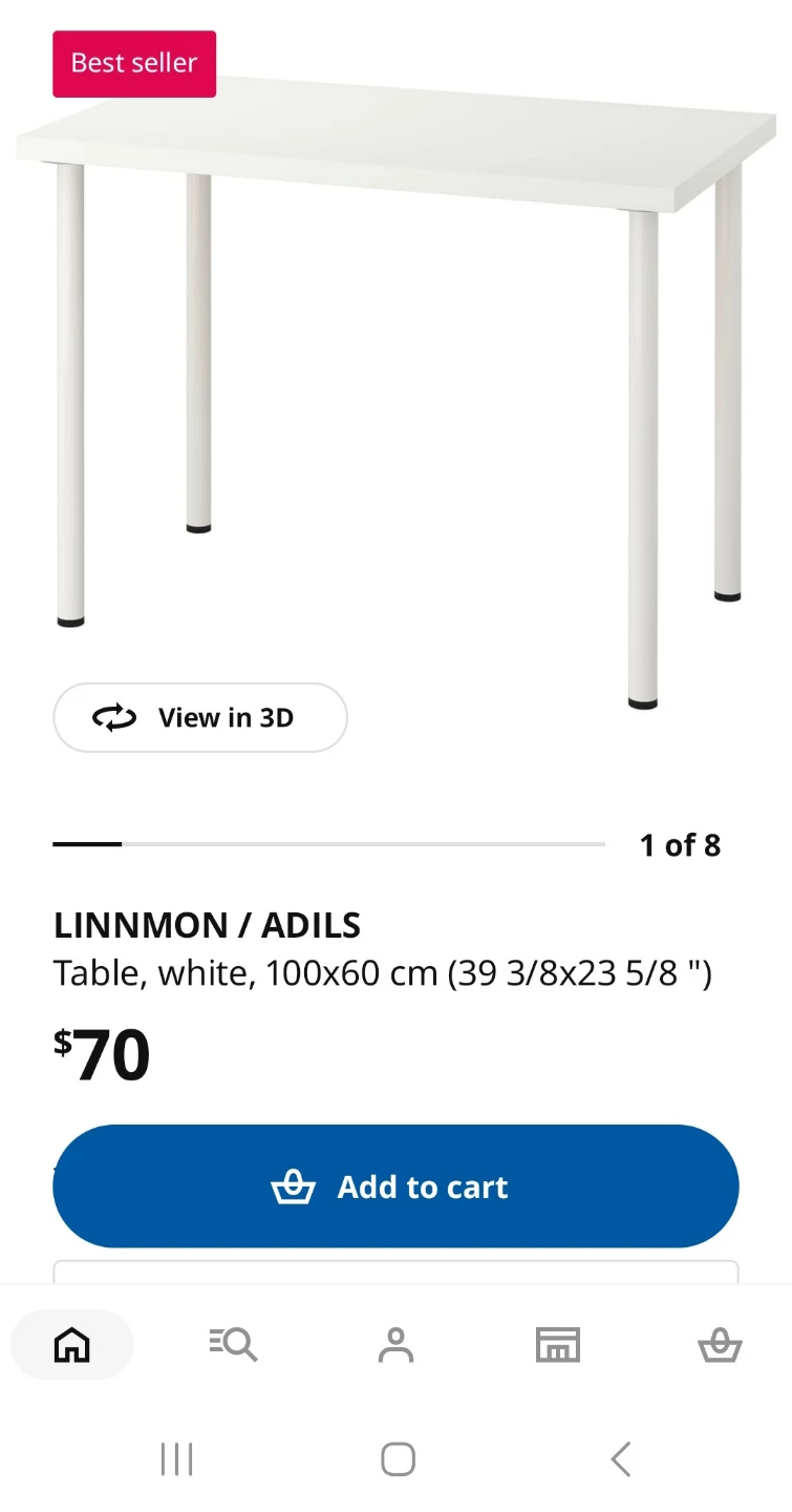 IKEA LINNMON / ADILS Table