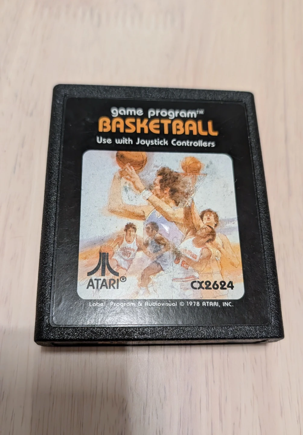 Atari Basketball CX2624 Game Cartridge