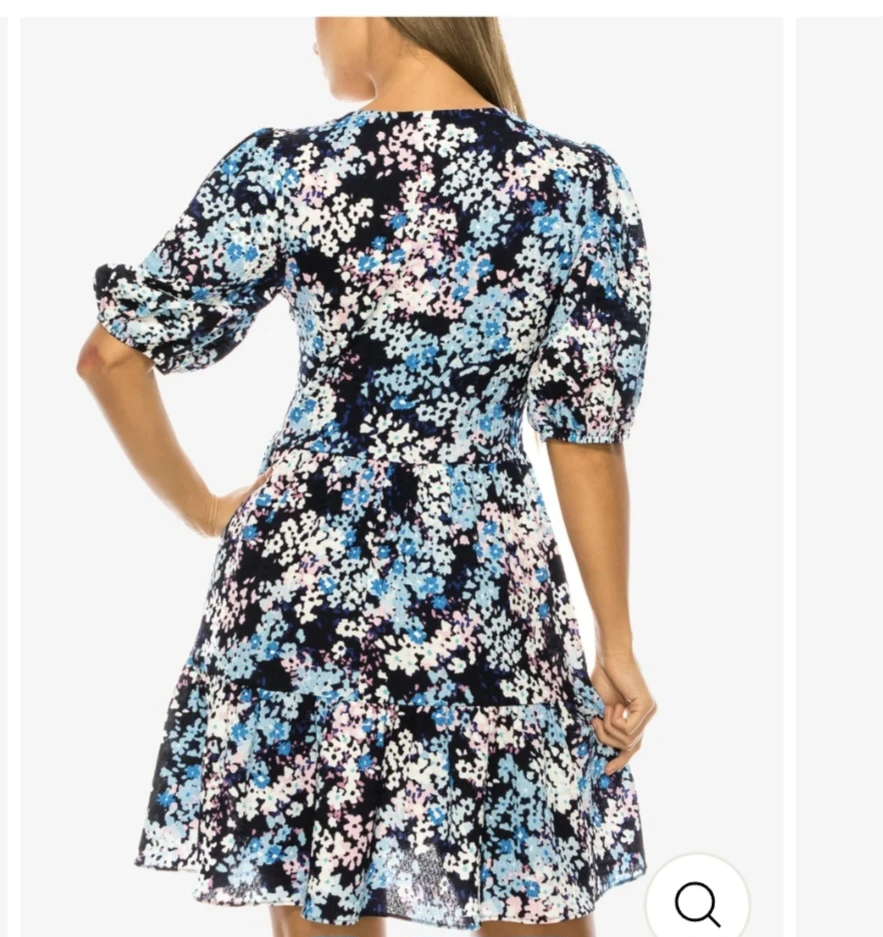 B. Darlin Floral Print Dress Size 7/8 - photo 2