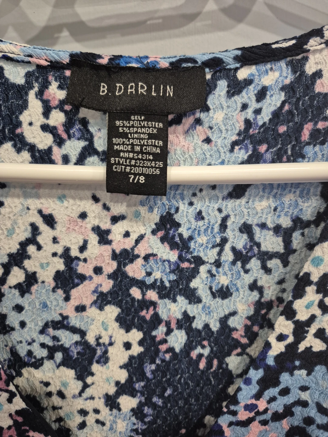 B. Darlin Floral Print Dress Size 7/8 - photo 5