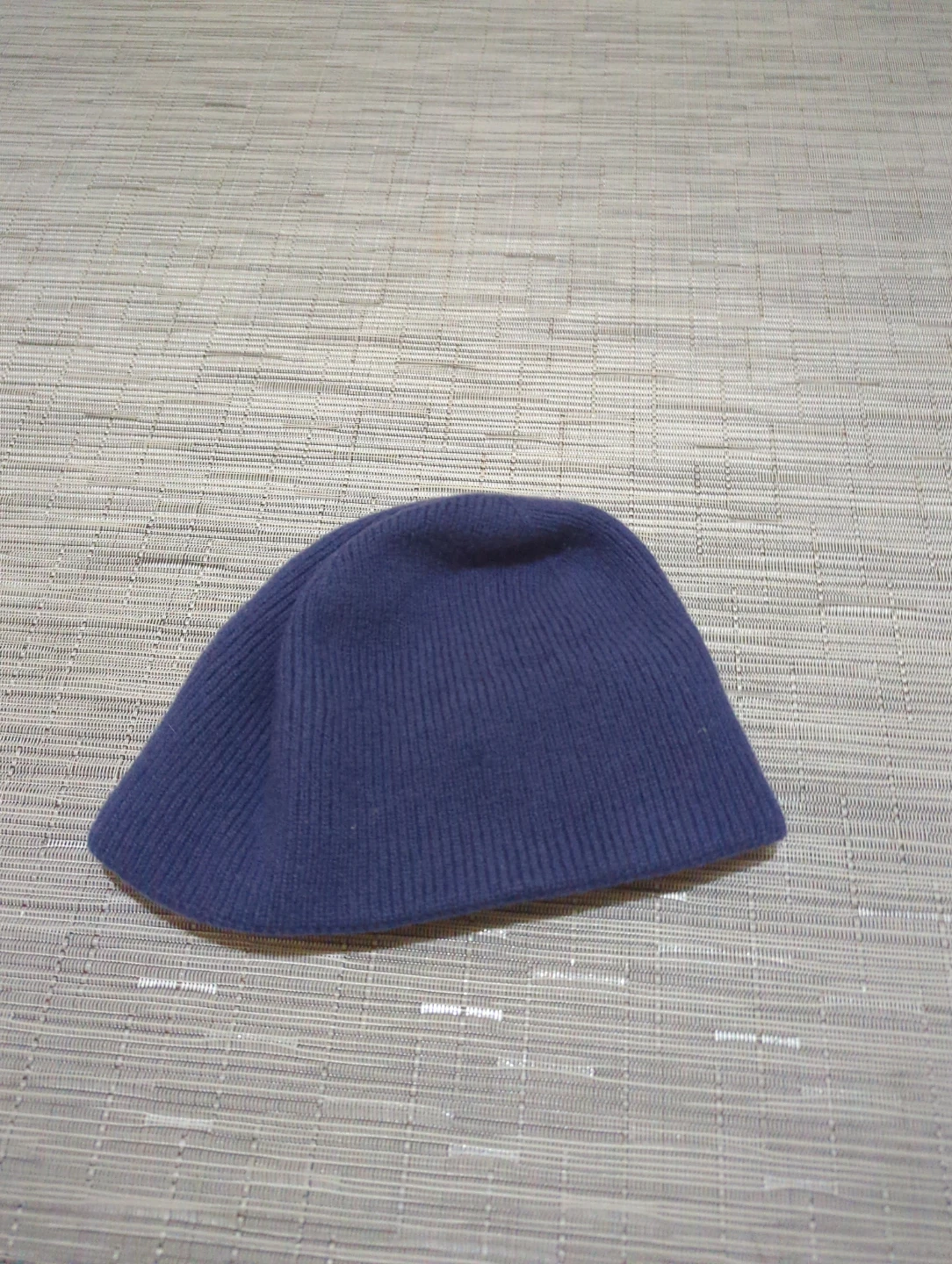 Navy Blue Knit Beanie