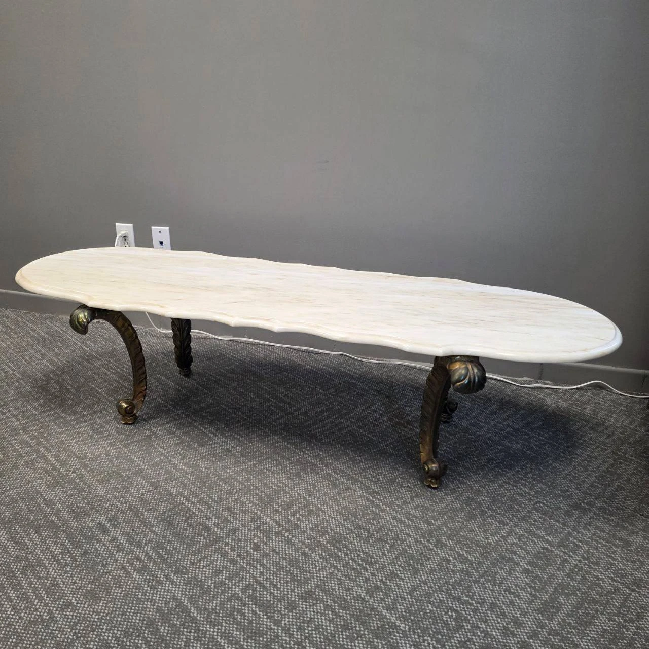 Large Vintage 60” Portuguese Marble Coffee Table – CSI Authentic