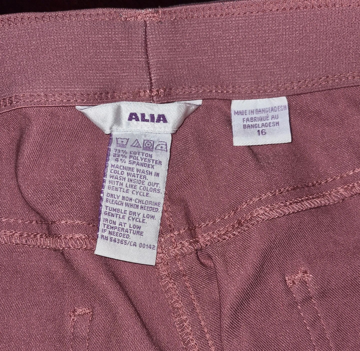 ALIA Women's Pink Pants Size 16 - photo 5