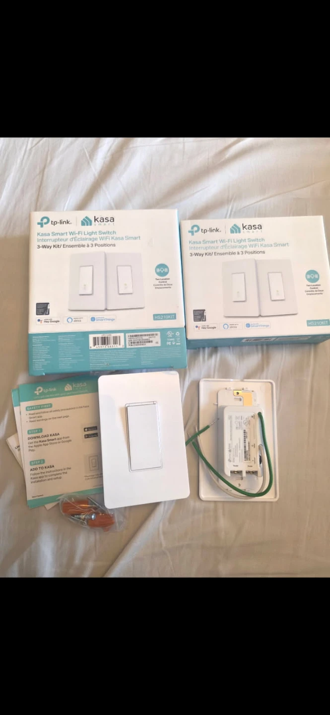 TP-Link Kasa Smart Wi-Fi Light Switch 3-Way Kit (2 Pack)