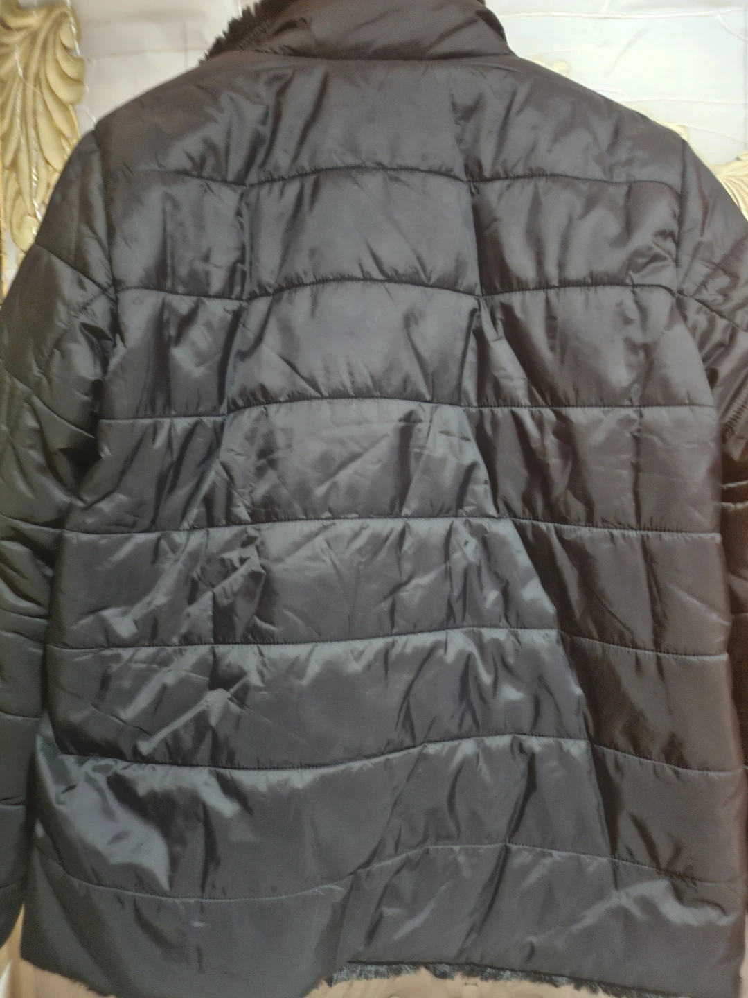 Nicole Miller Black Reversible Puffer Jacket - Size S - photo 5