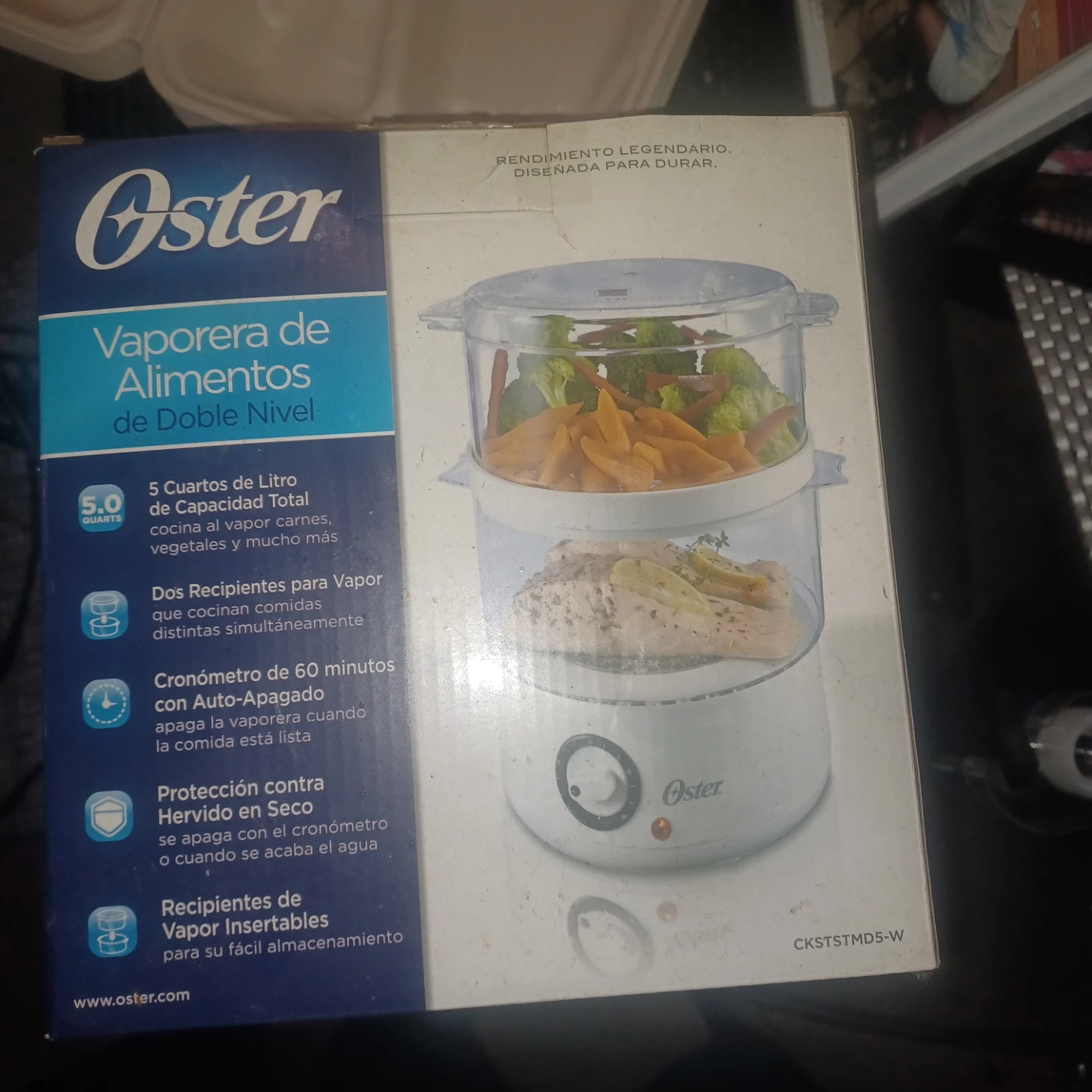 Oster Double Level Food Steamer - 5 Quart