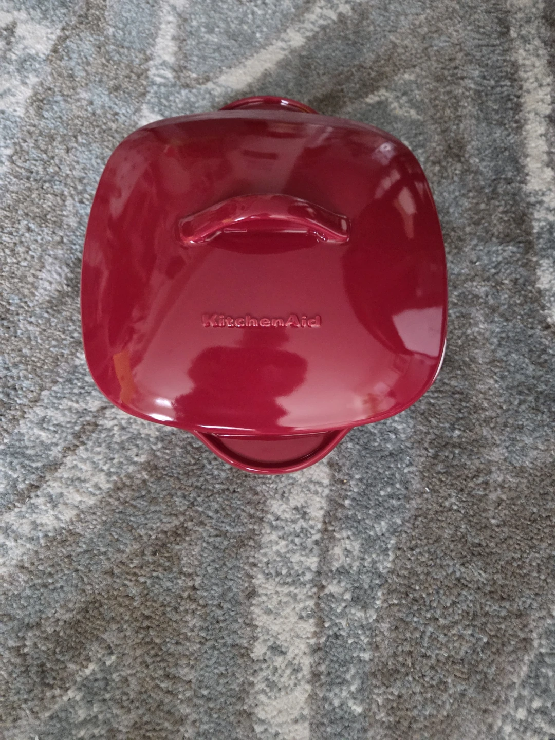 KitchenAid Red Square Ceramic Baking Dish
