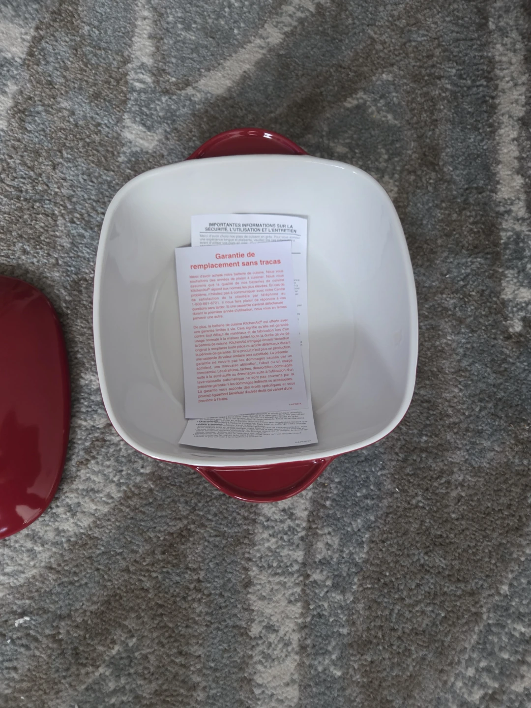 KitchenAid Red Square Ceramic Baking Dish - photo 2