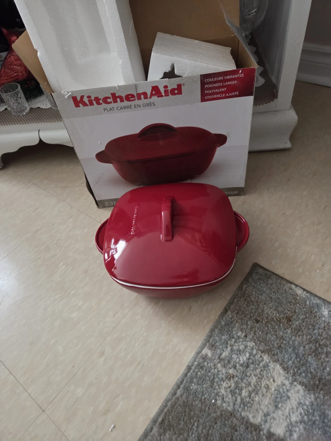 KitchenAid Red Square Ceramic Baking Dish - photo 5