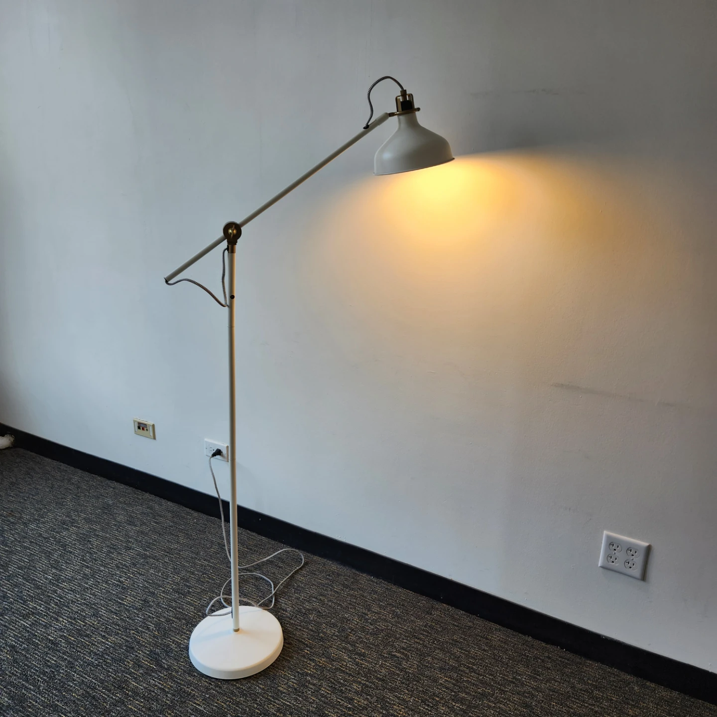 White Adjustable Floor Lamp